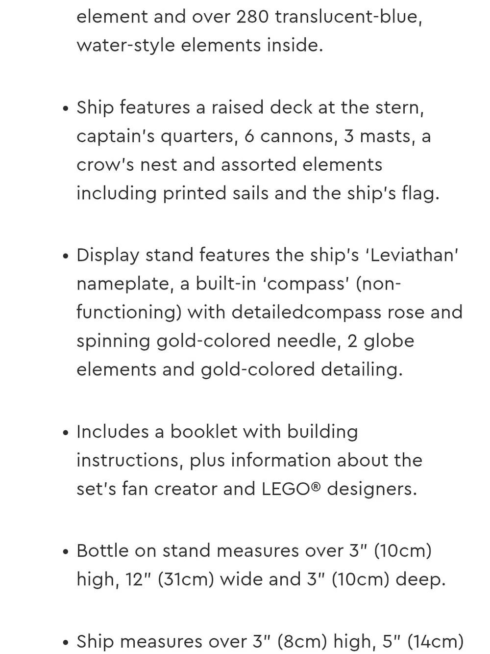 NWT, Lego Ideas Ship in a Bottle Building Toy